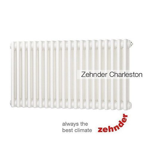 Радиатор Zehnder Charleston 3050/24 секции, нижнее подключение, цвет RAL 9016